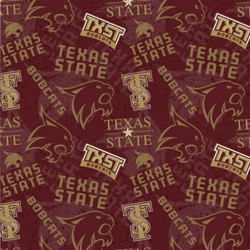 NWT Texas State Bobcats Scrunchies Wristbands 2 pack Made in USA